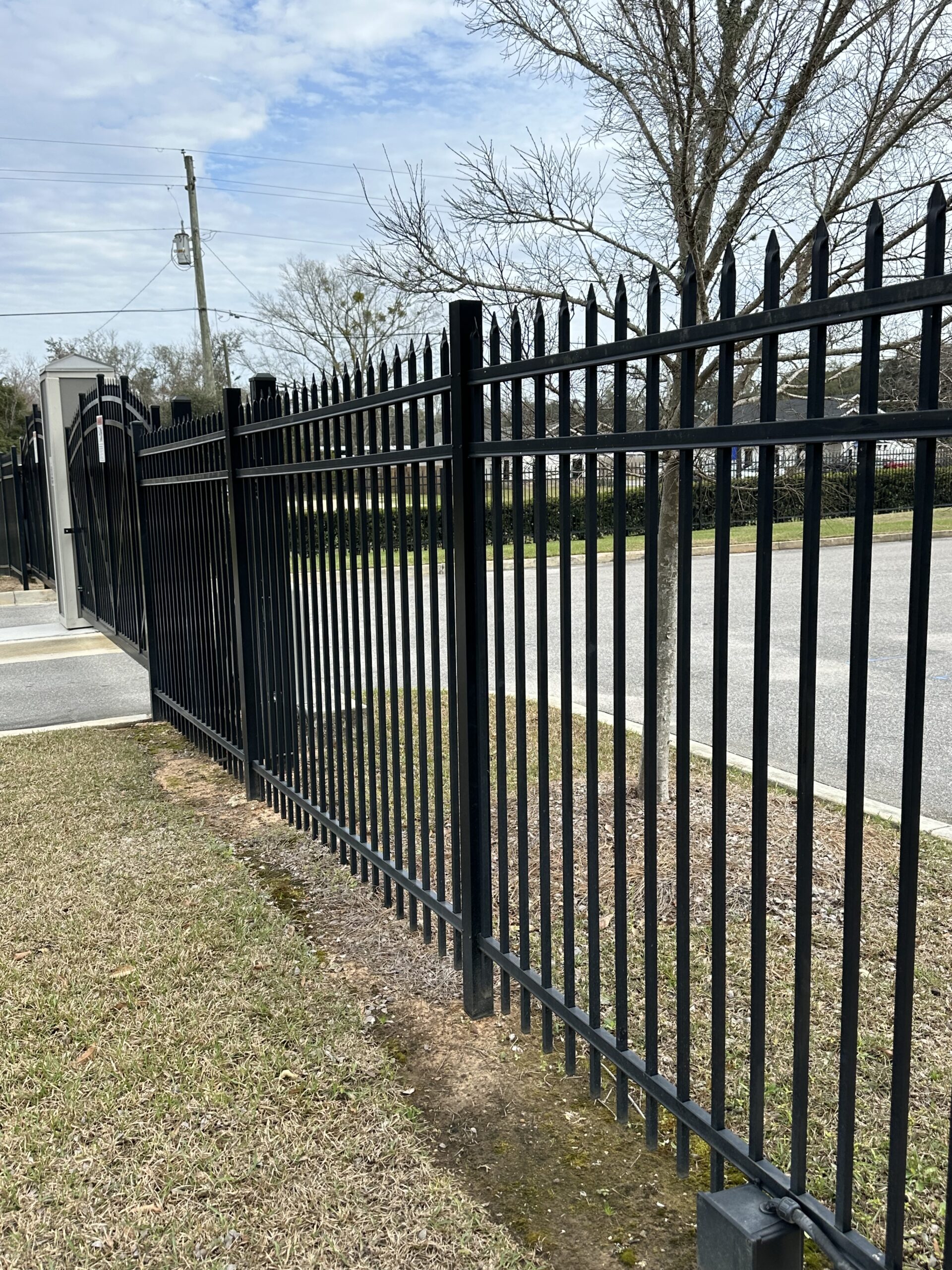 Belforest Apartments Entry Gate Installed by Cooper Fence Company