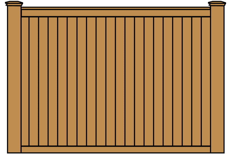 Cedar Cap and Trim Fence