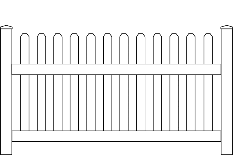 Classic Picket Vinyl Fence