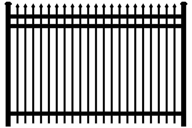 Classic Spear Point Ornamental Iron Fence