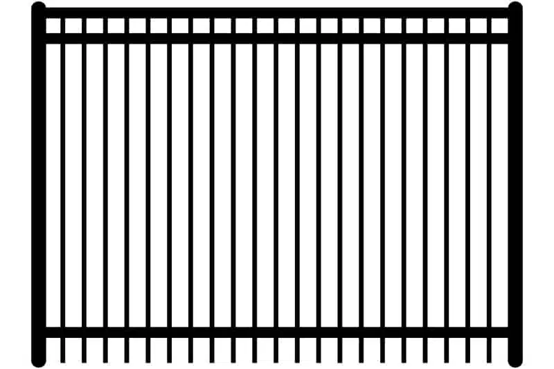 Majestic Flat Top Ornamental Iron Fence
