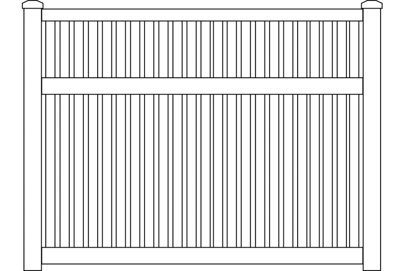Semi Privacy Vinyl Fence